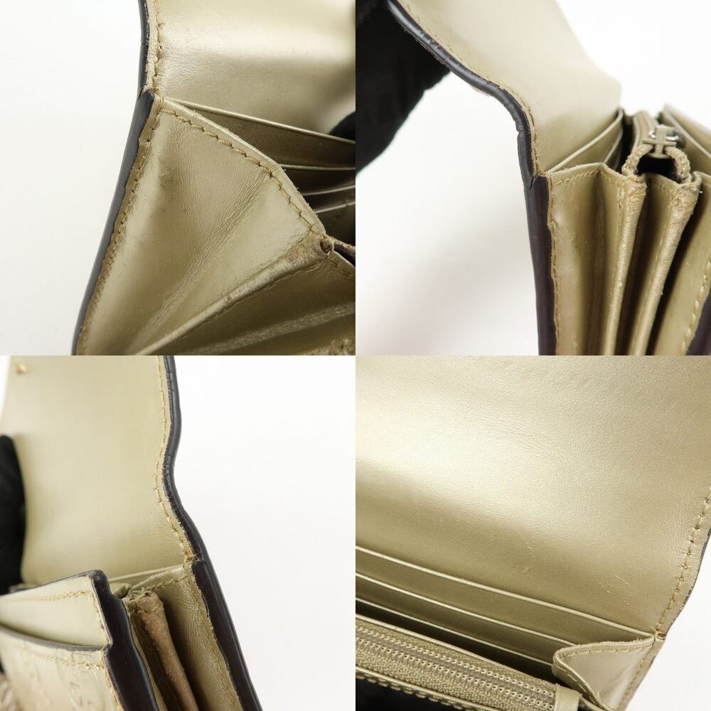 Gucci Guccissima Interlocking G Flap Long Wallet Beige - Picture 14 of 14
